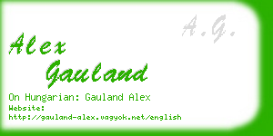 alex gauland business card